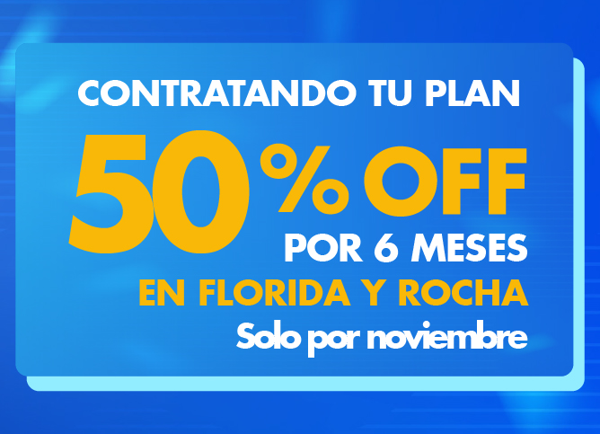 Nuevo servicio de internet hogar Florida y Rocha