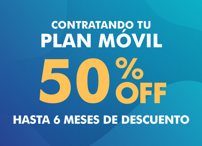 50% de descuento en tu nuevo plan móvil