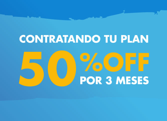 50% OFF por 3 meses para nuevos servicios