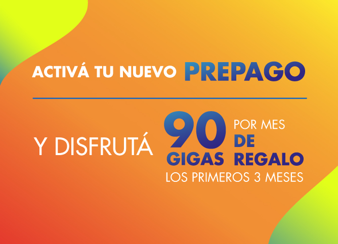Recargando $290 tenés 90 GIGAS de regalo