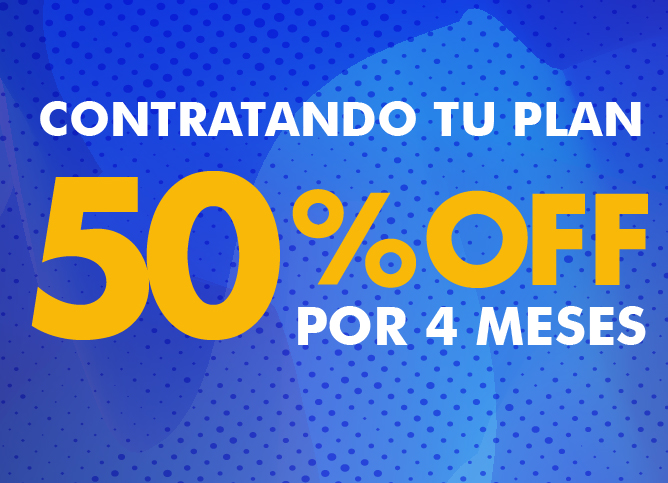 50% en cargo fijo mensual