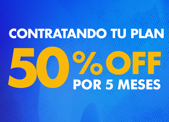 50% en cargo fijo mensual