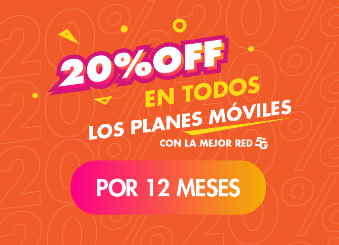 20% de descuento para nuevos planes y renovaciones