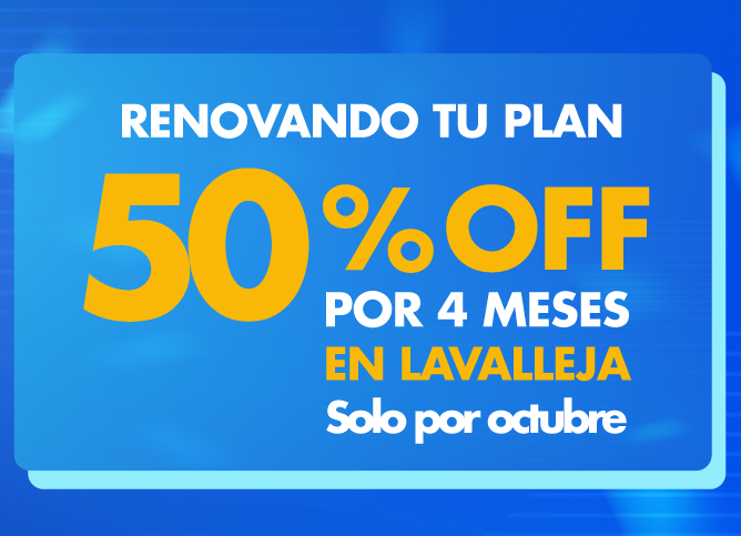 Renovación internet hogar mes de Lavalleja