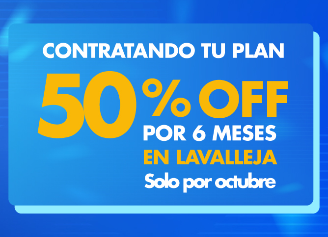 Nuevo servicio de internet hogar mes de Lavalleja