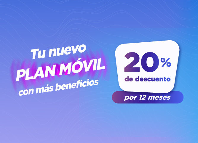 20% de descuento en tu nuevo plan móvil